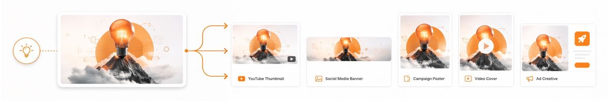 How One Creative Idea Becomes Many Social Assets