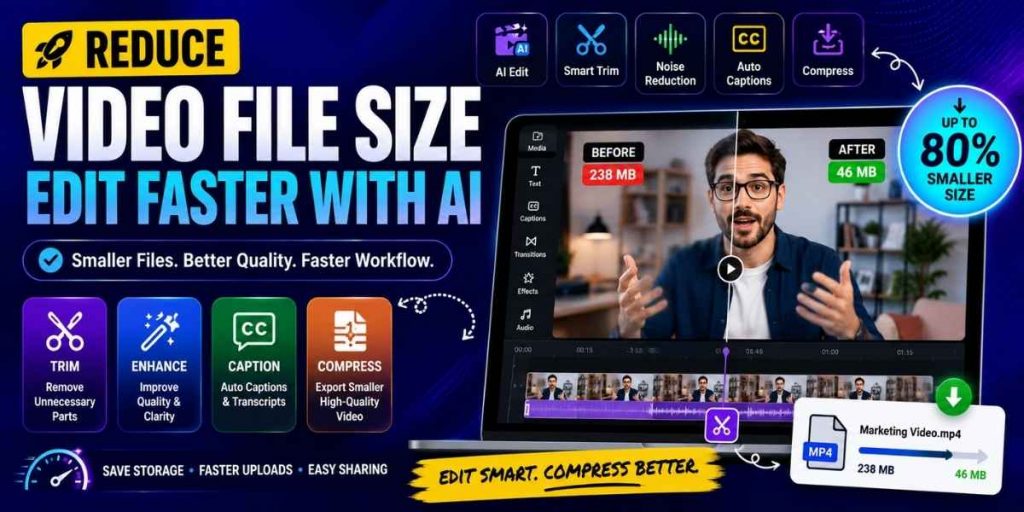 Reduce Video File Size with AI
